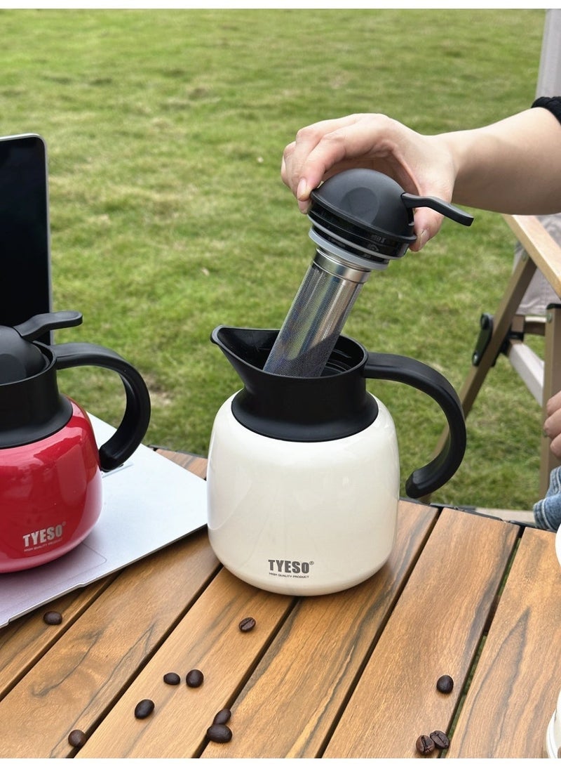 تايسو إبريق معزول من الفولاذ المقاوم للصدأ 304 مع مصفاة شاي مدمجة وفلتر ناعم - Image 5